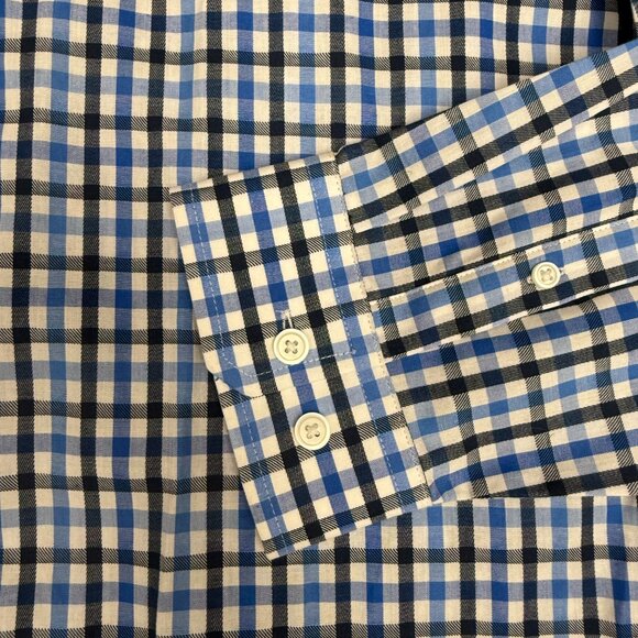 NWOT Men's EXPRESS Fitted Oxford Button Down Dress Shirt | Size‎ L 16-16.5 - Picture 3 of 7